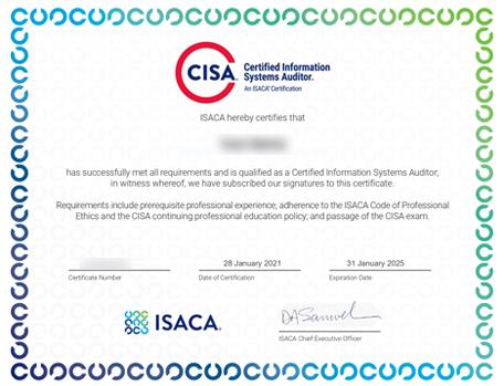 CISA Certificate