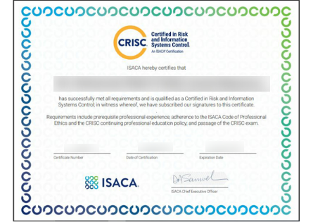 CRISC Certificate