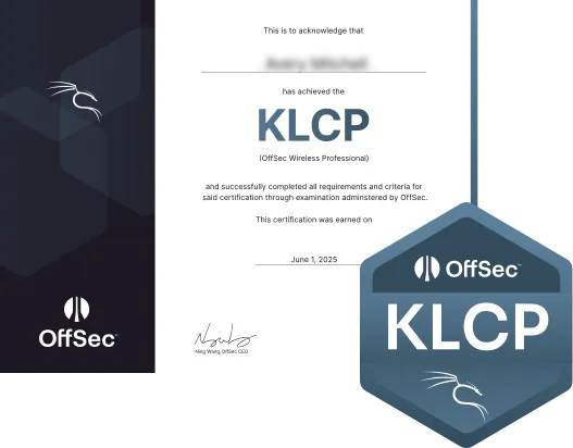 PEN-103 Certificate