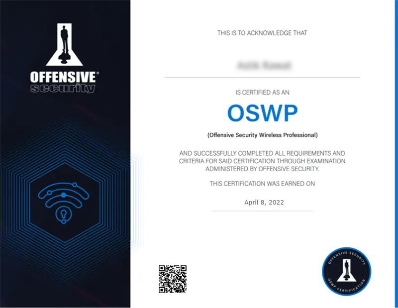 PEN-210 Certificate