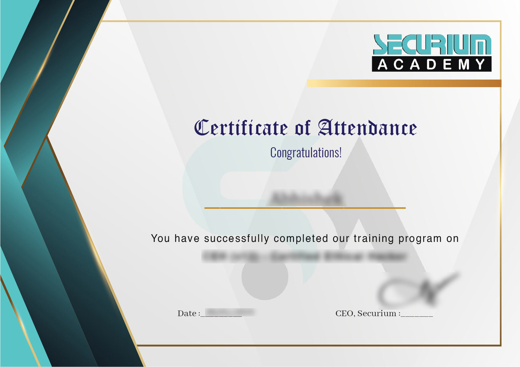 Ethical Hacking & Penetration Testing Certificate